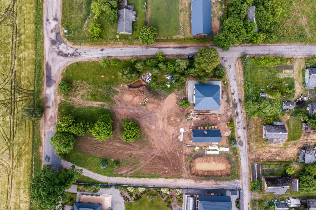 Professional site grading project completed in Sylva NC for new home construction showing expertly leveled terrain